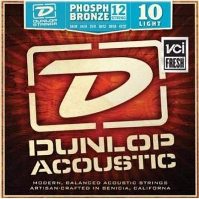 Струны D'ADDARIO EJ36 Струны для акустической 12-струнной гитары бронза Light 10-47